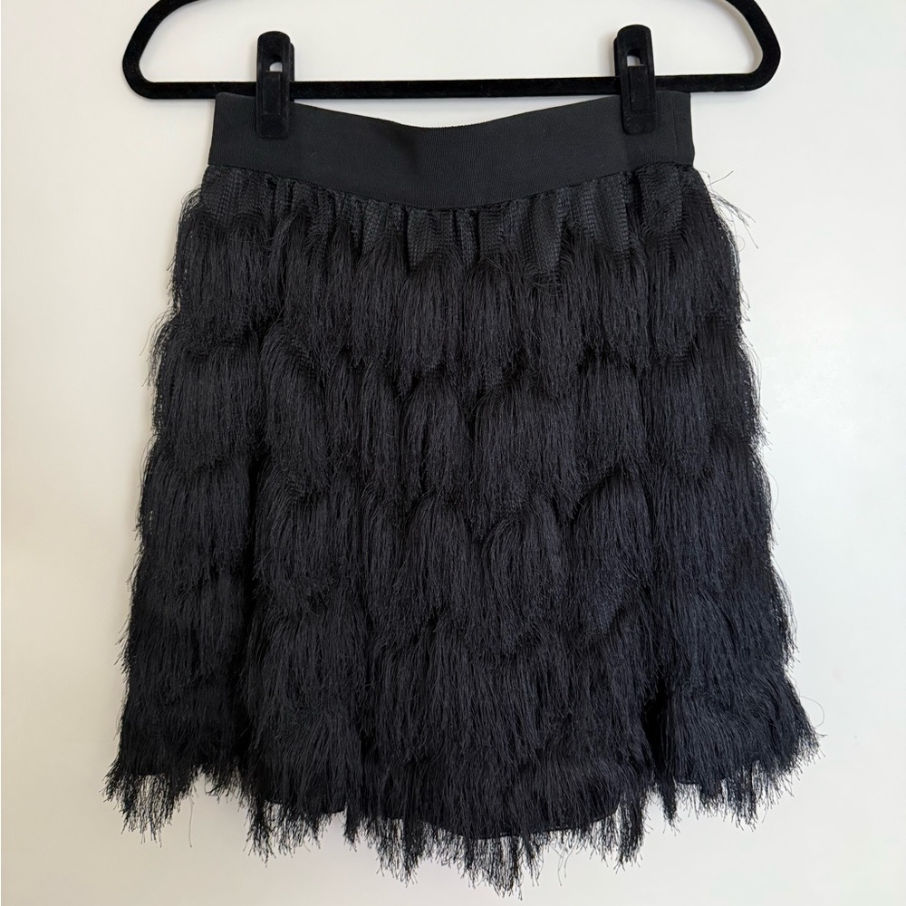 Banana Republic | Fringe (Black) Skirt sz S NWT
